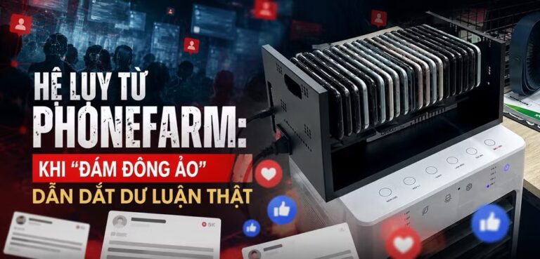 Hệ lụy từ phonefarm: Khi “đám đông ảo” dẫn dắt dư luận thật