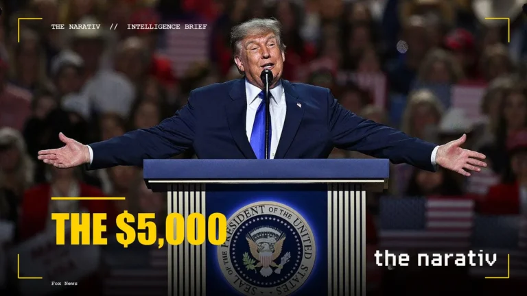 Ông Trump hứa sẽ phát 5.000 đô la cho mỗi người trưởng thành khi giá dầu diesel tăng lên 6 đô la và Apple ra mắt iPhone giá 2.000 đô la.