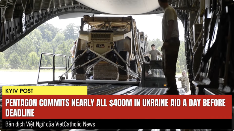 NGŨ GIÁC ĐÀI VỘI VÃ KÝ BƠM 400 TRIỆU USD CHO UKRAINE NGAY SÁT HẠN CHÓT